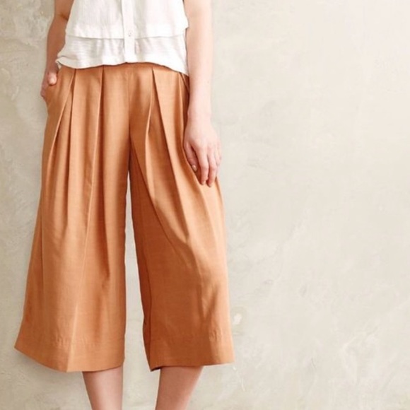 Anthropologie Elevenses MidCalf Wide-leg Pants 6 - Picture 2 of 8